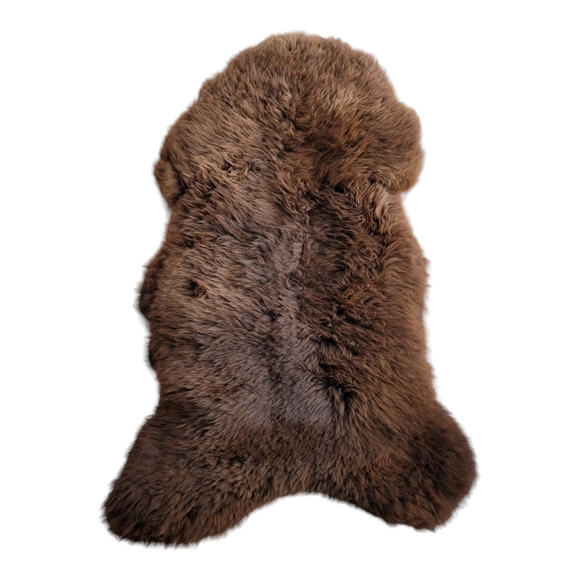 XL Brown Sheepskins 100%Genuine Sheepskin fur rug or chair throw - Picture 4 of 15